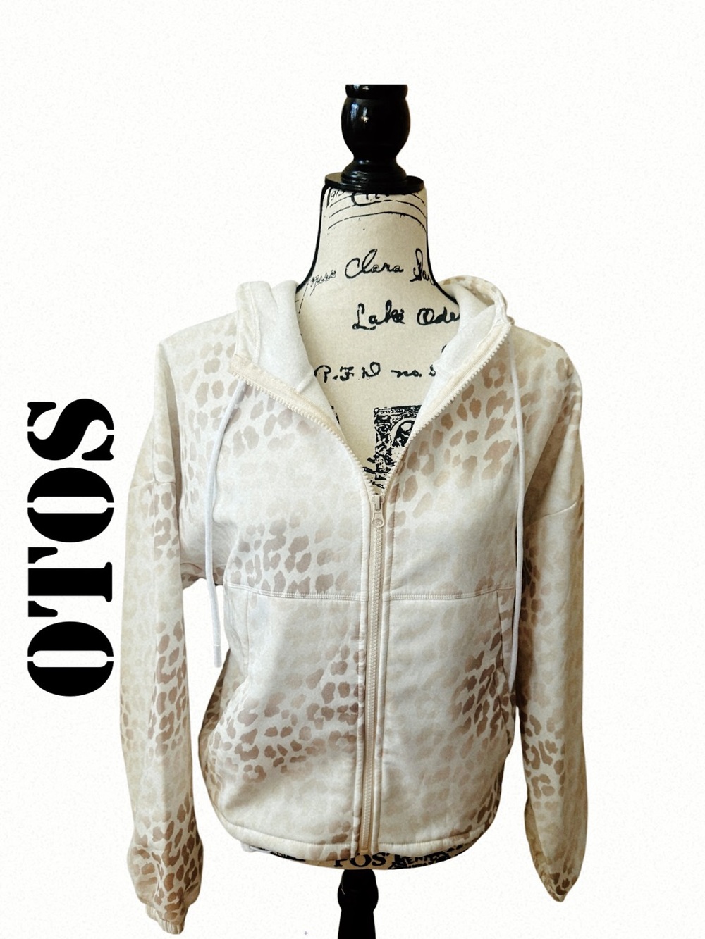 OTOS SILKY LEOPARD OMBRE FASE HOODIE MEDIUM